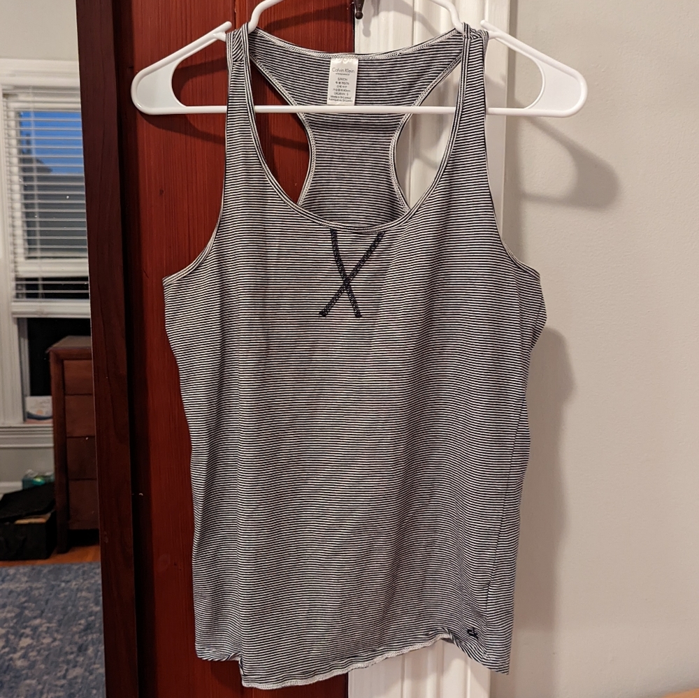 Calvin Klein women's striped pajama set size small